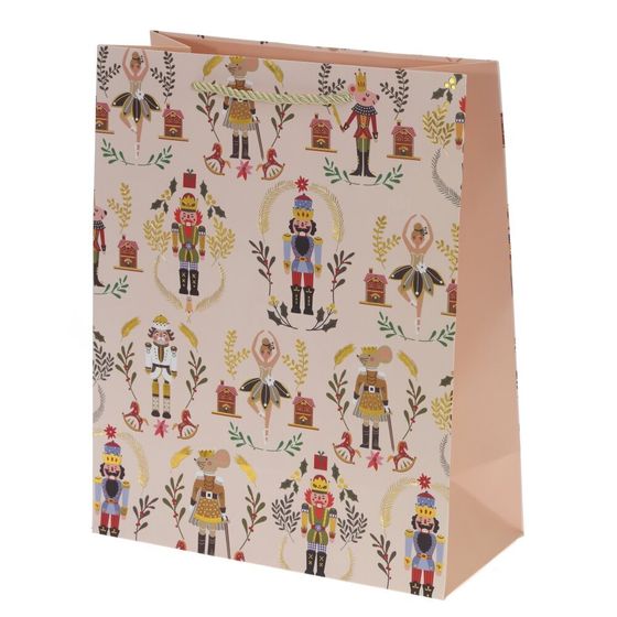 Пакет подарочный (бумага 210г/м2, блок 12шт), L30 W12 H40 см, 4в.