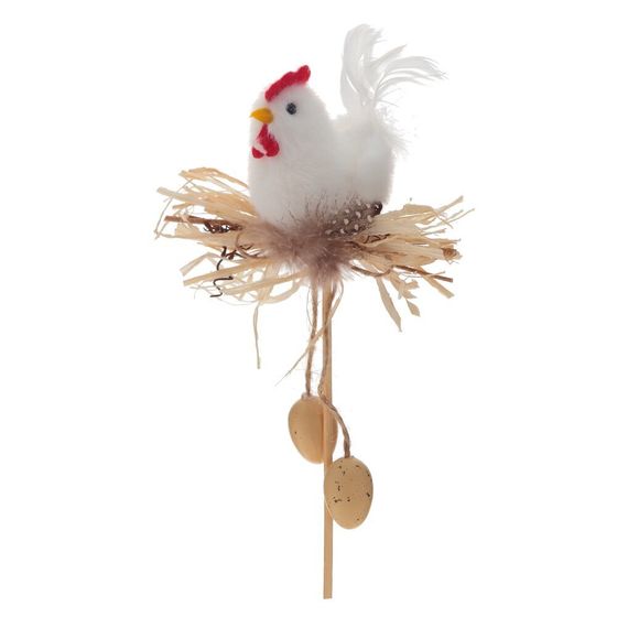 Изделие декоративное (вставка) &quot;Курица&quot; (11*4*7,5) (блок 12шт), L10 W6 H31 см, 3в.