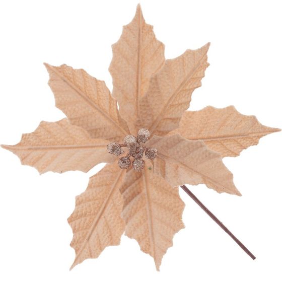 Цветок искусственный &quot;Пуансеттия&quot;, L25 W25 H27 см, 2в.