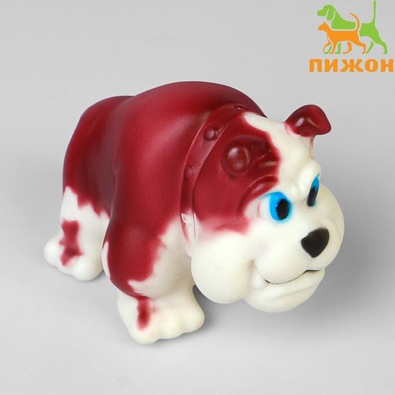 Игрушка пищащая &quot;Бульдог&quot; для собак, 12,5 см