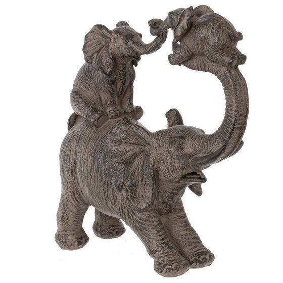 Фигурка декоративная &quot;Слоны&quot;, Д20,5 Ш8,5 В20,5 см