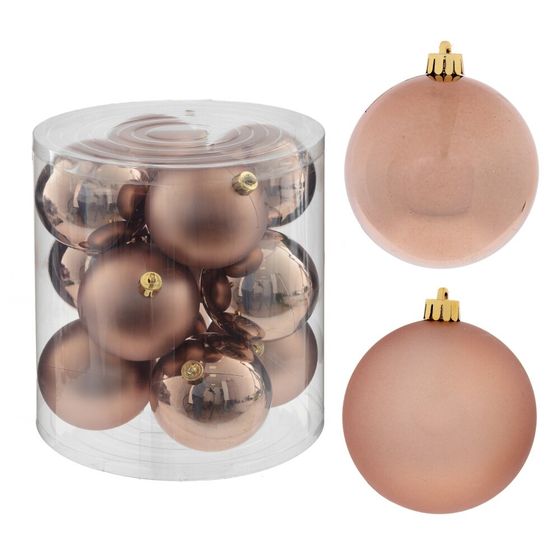 Набор из 12шт Украшение новогоднее "Шар", D 8 см, L19 W19 H21,5 см