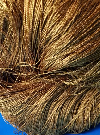 !09 Нитяная занавеска цвет горчичный (300*300)