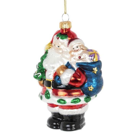 Украшение новогоднее "Дед Мороз", L8 W6,5 H14 см
