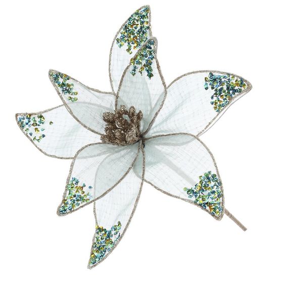 Цветок искусственный &quot;Пуансеттия&quot;, L20 W20 H36 см