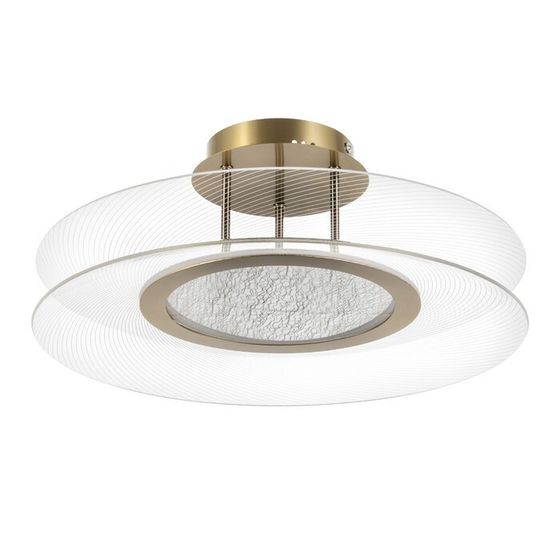 Люстра &quot;Синтия&quot; LED 48Вт 3000-6000К золото 50х50х20см
