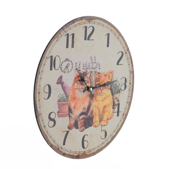 Часы настенные декоративные, Д34 Ш4 В34 см, (1xАА не прилаг.)