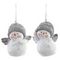 Фигурка декоративная подвесная &quot;Снеговик&quot;,   L5,5 W4,5 H7,5 см, 2в.
