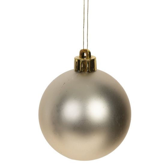 Набор из 24шт Украшение новогоднее &quot;Шар&quot;, D6/8/10см,  L27 W18 H25 см