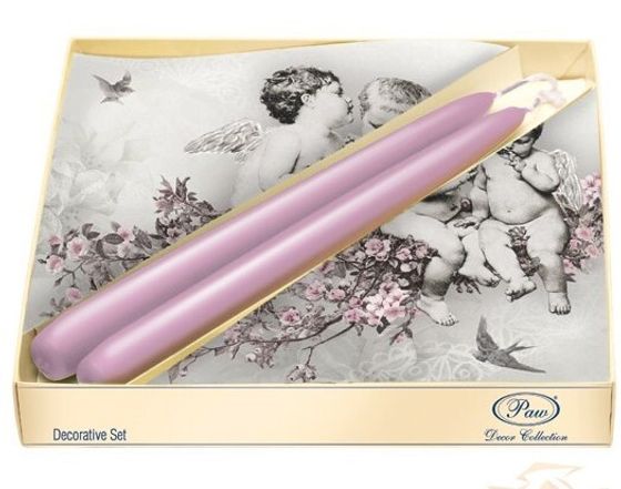 !09 Подарочный набор Paw Ангельский шик, 20 салфеток, 2 свечи