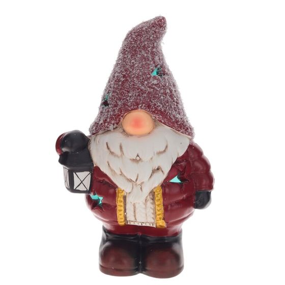 Фигурка декоративная с подсветкой &quot;Гном&quot;, L9 W7 H15 см, (2хLR44), 2в.