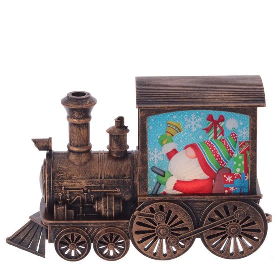 Изделие декор Паровоз &quot;Гном/Олень/Эльф&quot;  (подсвет, AAAх2 н/п) L13 W4,5 H8,5 см, 3в.