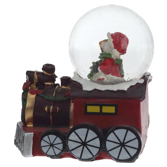 Фигурка декор в стекл шаре&quot;Дед Мороз/Снеговик&quot; (подсвет, LR44x2), D 5 см, L7,5 W5 H8 см, 3в.