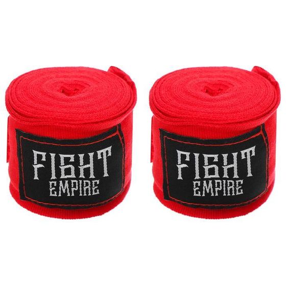 Бинт боксёрский эластичный FIGHT EMPIRE 3 м, цвет красный