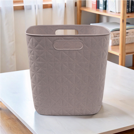 Корзина квадратная SOFTEX Q серая 15л