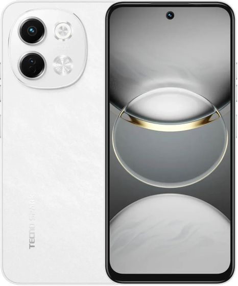 Смартфон Tecno Spark 30 5G 6/128Gb белый (KL8 AURORA CLOUD)