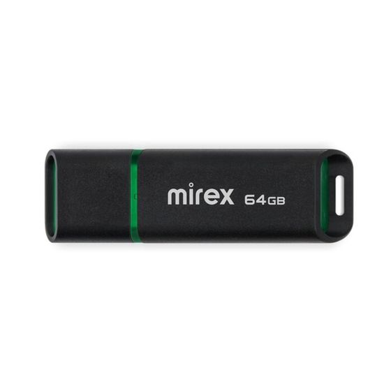 Флешка Mirex SPACER, 64 Гб ,USB2.0, чт до 25 Мб/с, зап до 15 Мб/с, чёрная