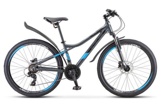Велосипед Stels Navigator 610 MD 26&quot; V050 рама 14&quot; антрацитовый/синий (LU098465/LU091646)