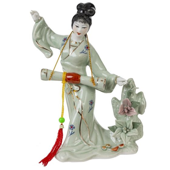 Фигурка декоративная &quot;Гейша&quot; (блок 4 шт), Д11,5 Ш6,5 В15 см, 4в.