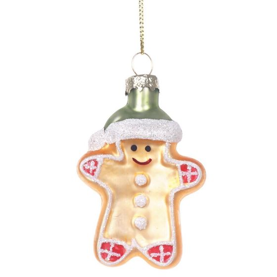 Украшение новогоднее "Пряничный человечек", L5 W2 H8 см, 2в.