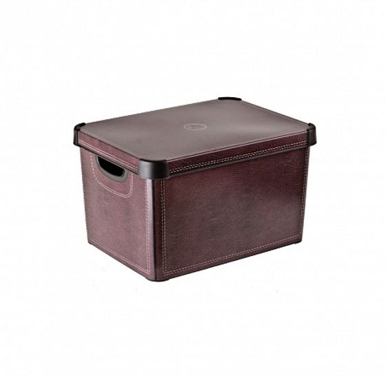 Короб (ящик) для хранения СТОКГОЛЬМ 22л LEATHER