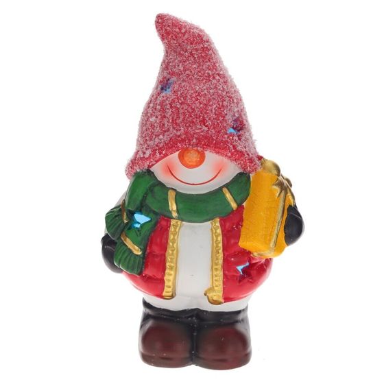 Фигурка декоративная с подсветкой &quot;Снеговик&quot;, L9 W7 H15 см, (LR44 2 шт), 2в .