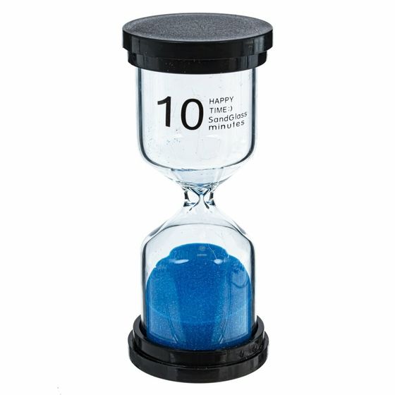 Часы песочные (10 мин.), Д4,5 Ш4,5 В10,5 см, 5в.