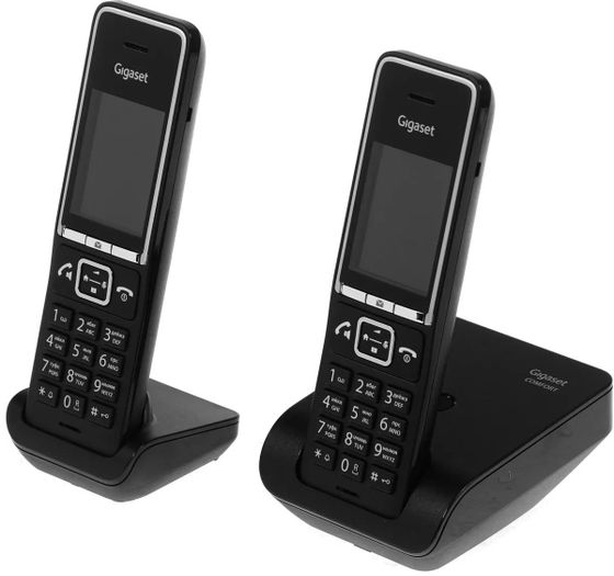 Р/Телефон Dect Gigaset Comfort 550 DUO RUS черный (труб. в компл.:2шт)