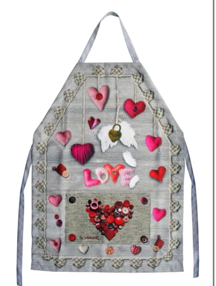 !09 Детский фартук Сердечко любви 44x51 см. ПВХ Gift Home