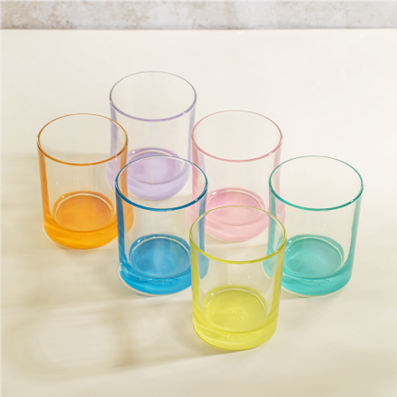 Стакан низкий ГЛАДКИЙ ЛАК МИКС НЬЮ 240мл