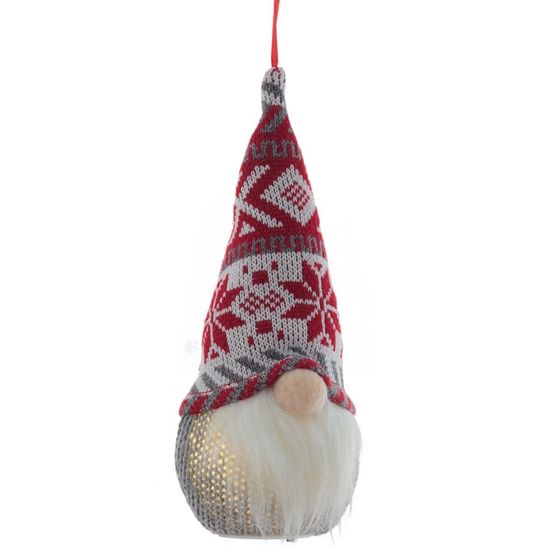 Игрушка набивная подвесная &quot;Гном&quot; (3xLR44), L7 W7 H19 см, 4в.