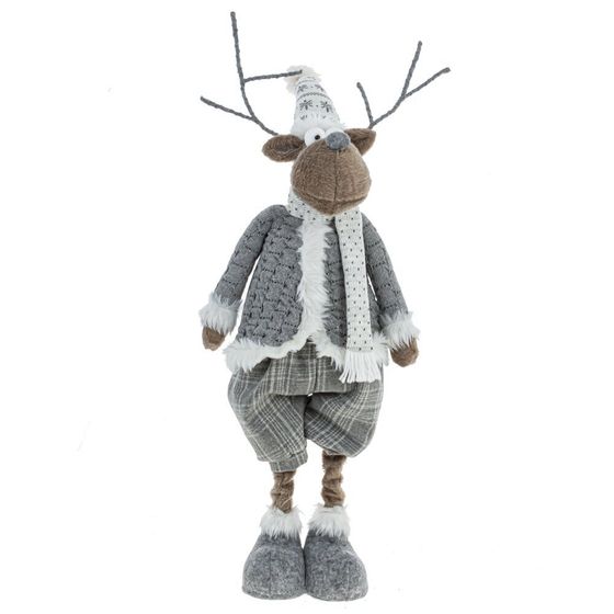 Игрушка набивная &quot;Олень&quot; (телескоп ноги), L49 W20 H116/45 см, 2в.