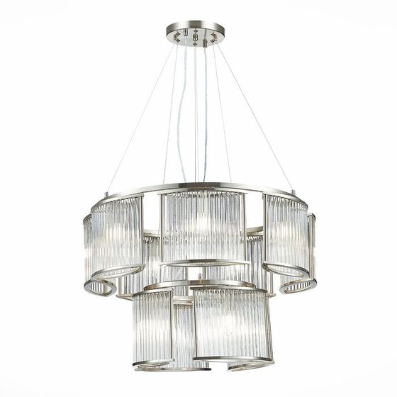 Люстра подвесная St Luce. SL1627.103.11. Velletri. 11х40 Вт, E14, 70х70х45 см, цвет хром