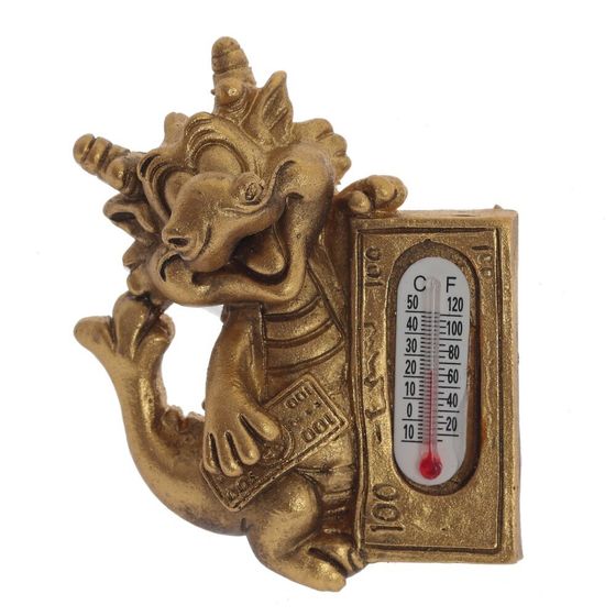 Магнит   с термометром &quot;Дракон&quot;, L7 W2 H5 см, 4в.