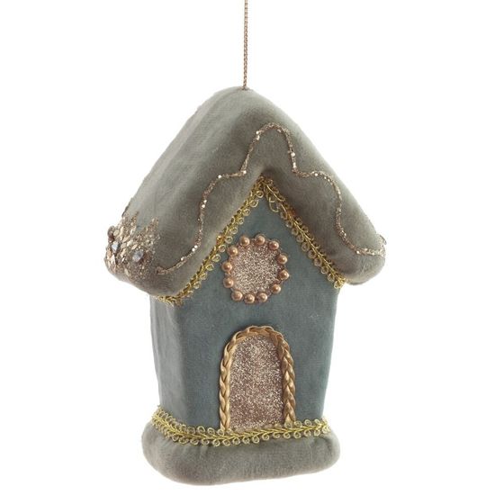 Украшение новогоднее &quot;Домик&quot;, L10,5 W6 H15 см, 4в.