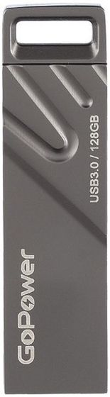 Флеш диск 128Gb GoPower TITAN USB3.0 черный графит (00-00025959)