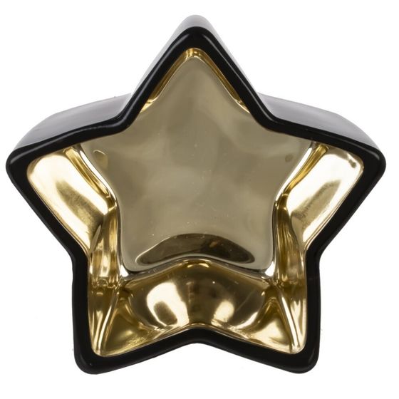 Подсвечник, L9,5 W9,5 H5 см, 1 штука, дизайн микс