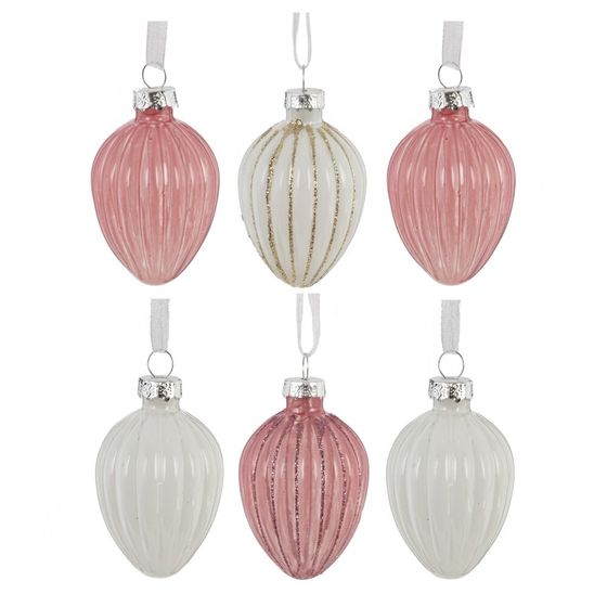 Набор из 6-ти изделий декоративных подвесных "Яйцо пасхальное" (3,5*5), L13 W16 H4 см