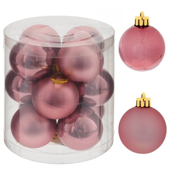 Набор из 12шт Украшение новогоднее &quot;Шар&quot;, D 4 см, L4 W4 H5 см