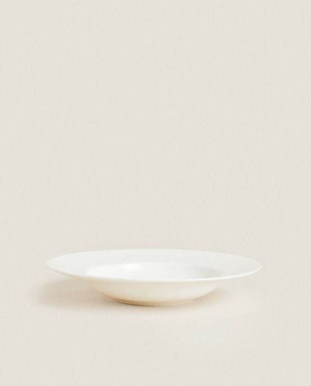 Bone china pasta plate