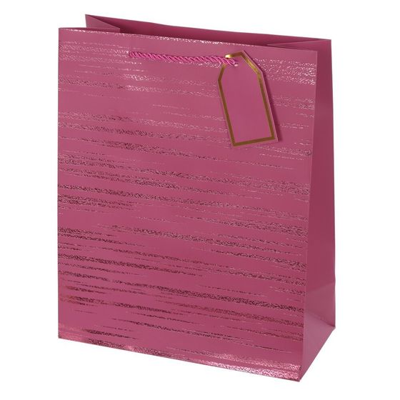 Пакет подарочный (бумага 210г/м2, блок микс 12шт), L26 W12 H32 см, 4в.