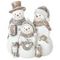 Фигурка декоративная "Снеговики", L14,5 W9,5 H16,5 см