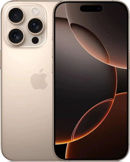 Смартфон Apple iPhone 16 Pro 128Gb бежевый титан (MYMX3J/A)