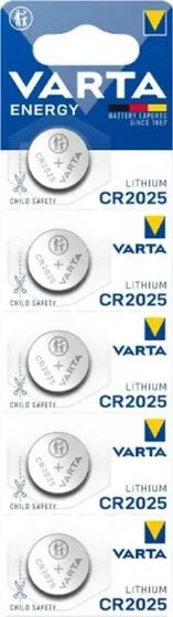 Батарея Varta Energy CR2025 BL5 Lithium 3V CR2025 блистер (5шт)