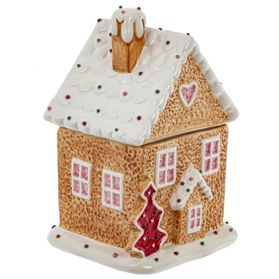 Конфетница &quot;Пряничный дом&quot;, 950 мл, L14 W12 H21,5 см, 2в.