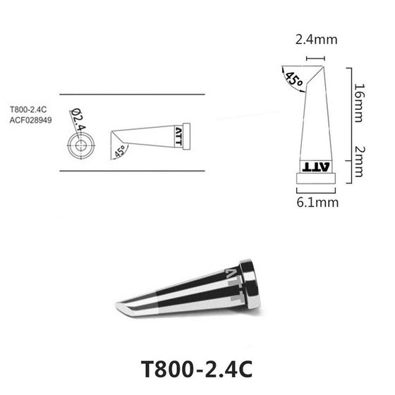 Паяльное жало Atten T800-2.4C