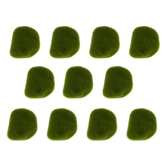 Камни декоративные, набор 10 шт, L27 W13 H3,5 см