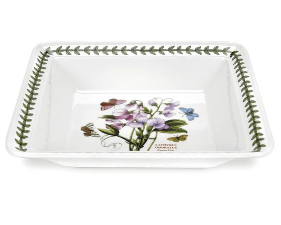 Botanic Garden Low Square Serving Bowl