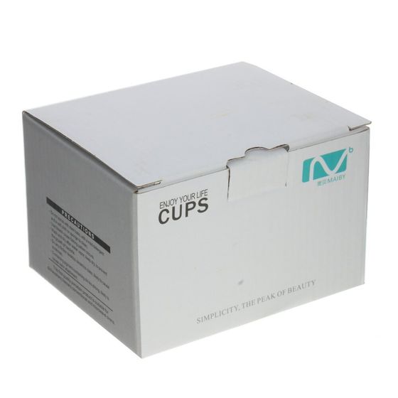 Кружка с ложкой на деревянной подставке, 300 мл, L12 W9,5 H8,5 см, 3в.