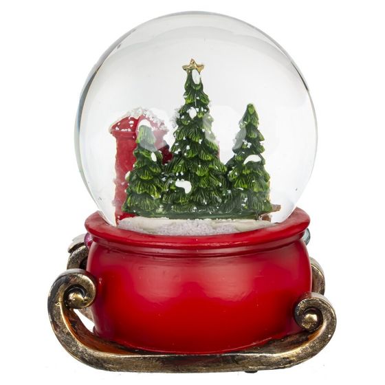 Фигурка декоративная &quot;Рождество&quot; в стекл шаре (ключ, муз), L11 W10 H14 см
